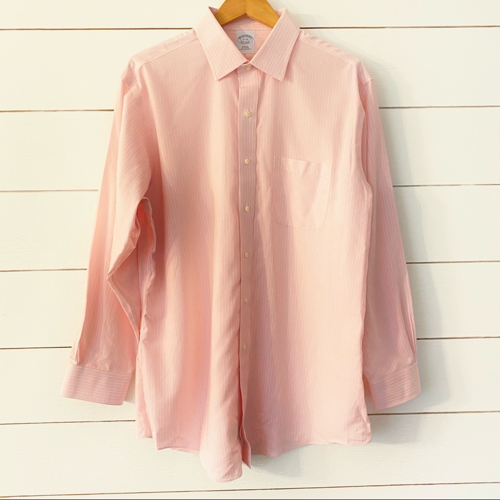 Brooks Brothers Slim Fit Button Down Pink 17-33